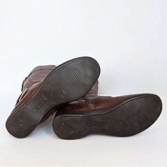 Ecco Hancock Leather Zip Up Winter Boots - Picture 8 of 11